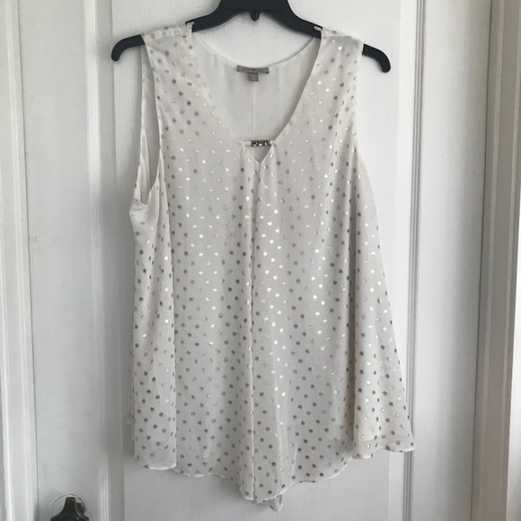 Roz & Ali Tops - Double layered chiffon tunic Roz & Ali Tops - Double layered chiffon tunic